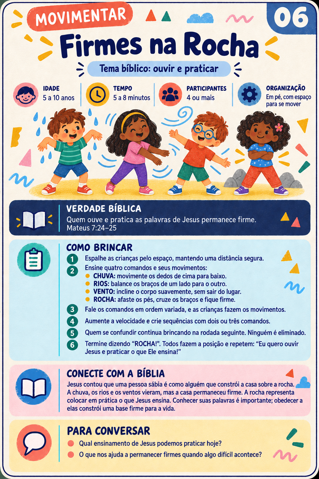 Carta Firmes na Rocha