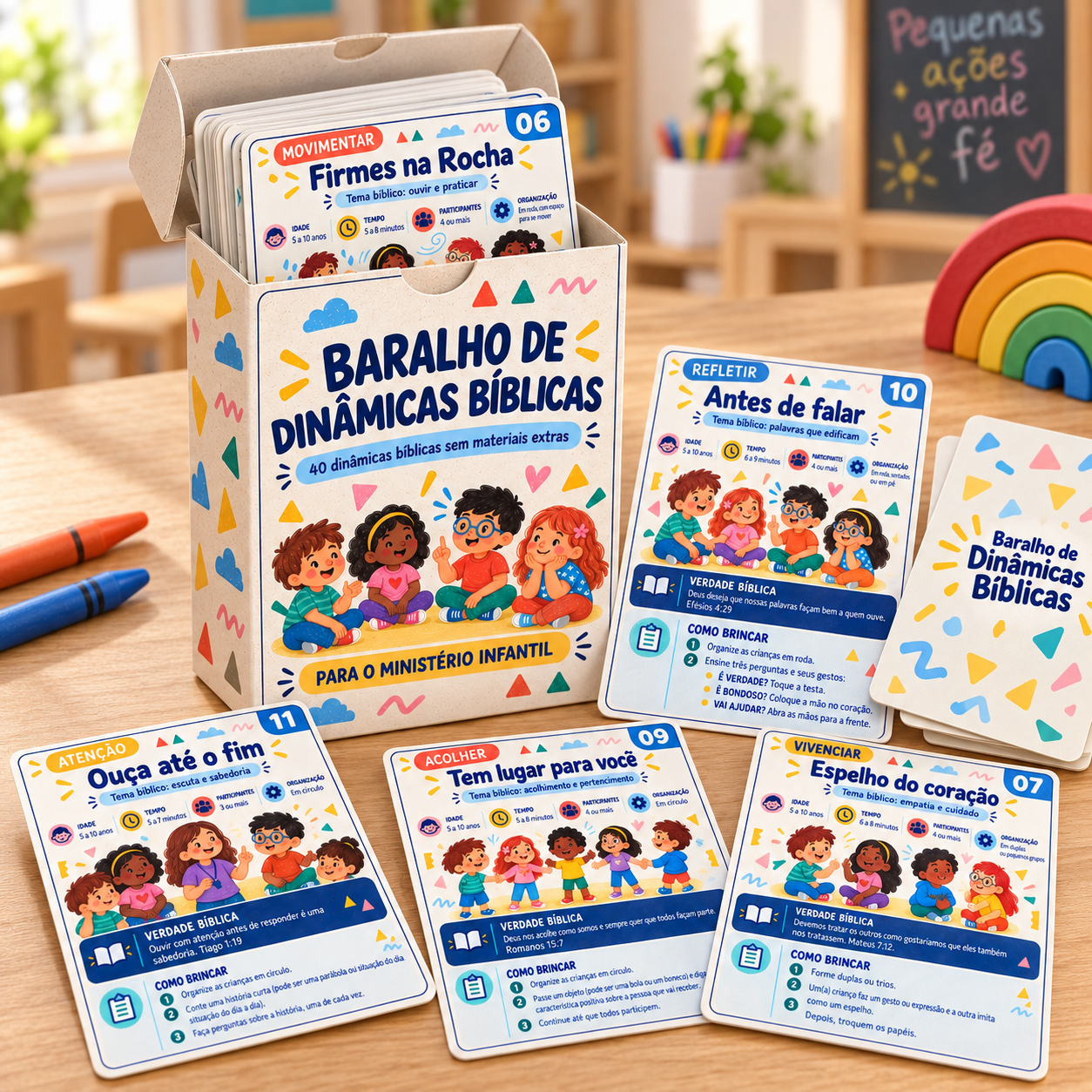 Caixinha e seleção das melhores cartas do baralho